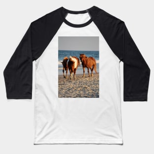 Assateague Beach Ponies Series - 02 Baseball T-Shirt